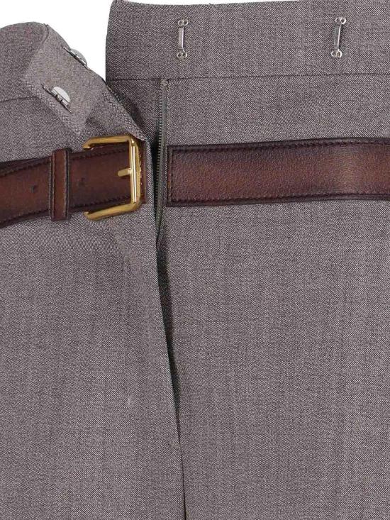 25SS 프라다 스트레이트 팬츠 P242JOOO16NOF0572 Brown - PRADA