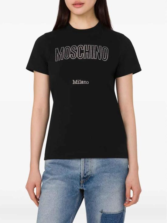 26FW 모스키노 반팔 티셔츠 072055411555 Black - MOSCHINO
