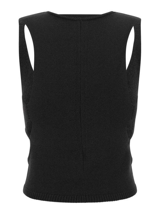 25FW 릭 오웬스 민소매 티셔츠 RO02E4662KWVHWP09 Black - RICK OWENS