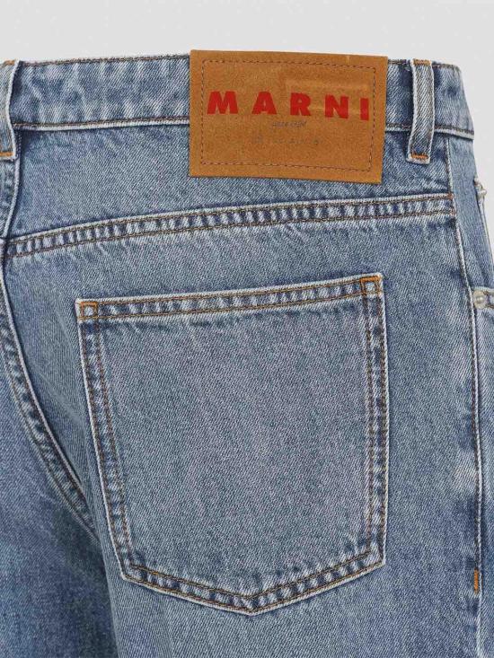  마르니 스트레이트 팬츠 PUJU0318A0USCY4400B96 Dark Wash - MARNI