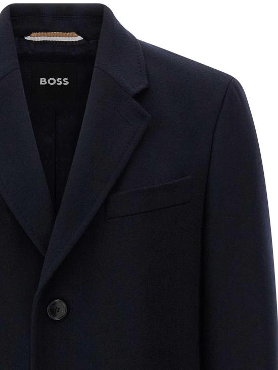 25FW 휴고보스 트렌치 코트 50549187404 Blue - HUGO BOSS