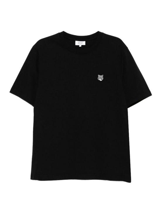 26SS 메종키츠네 폭스 헤드 컴포트 티셔츠 PM00108KJ7025BLACK Black