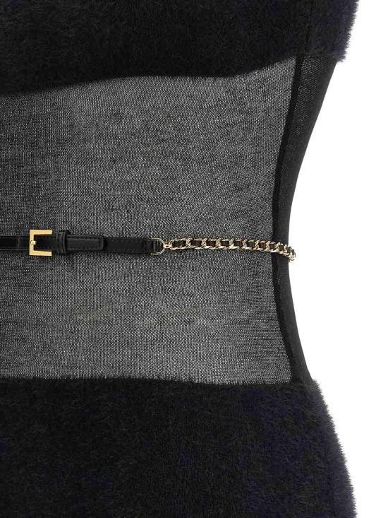  엘리자베타프랜치 미디 스커트 AM37T57E2110 Black - ELISABETTA FRANCHI