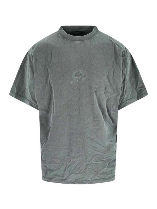 25FW 발렌시아가 루프 스포츠 아이콘 오버사이즈 티셔츠 850345TTVH91220 Grey