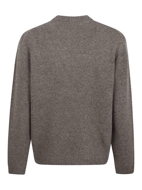 25FW 메종키츠네 드레스드 폭스 인타르시아 울 스웨터 PM00806KH0002H170 Grey - MAISON KITSUNE