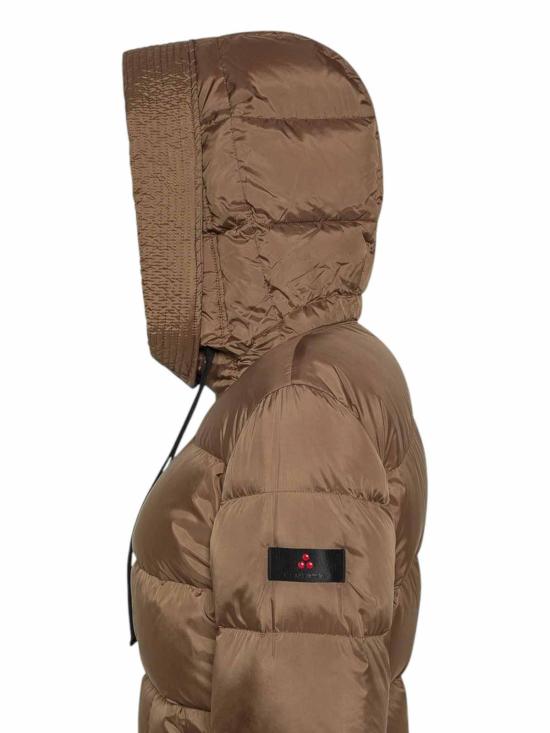  페트레이 눈키 MQN 02 리사이클 폴리에스터 롱 다운 재킷  PED544401181967894 Brown - PEUTEREY