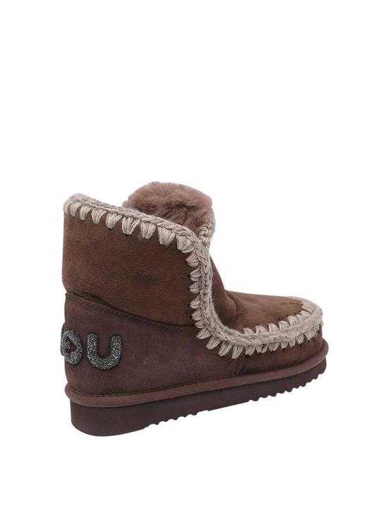 25FW 모우 에스키모 18 글리터 로고 부츠 101050ABRPEP Brown - MOU