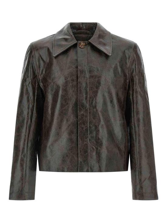  세퍼 스트레이트 팬츠 MFW25KEANECOATEDDARKTECH Brown