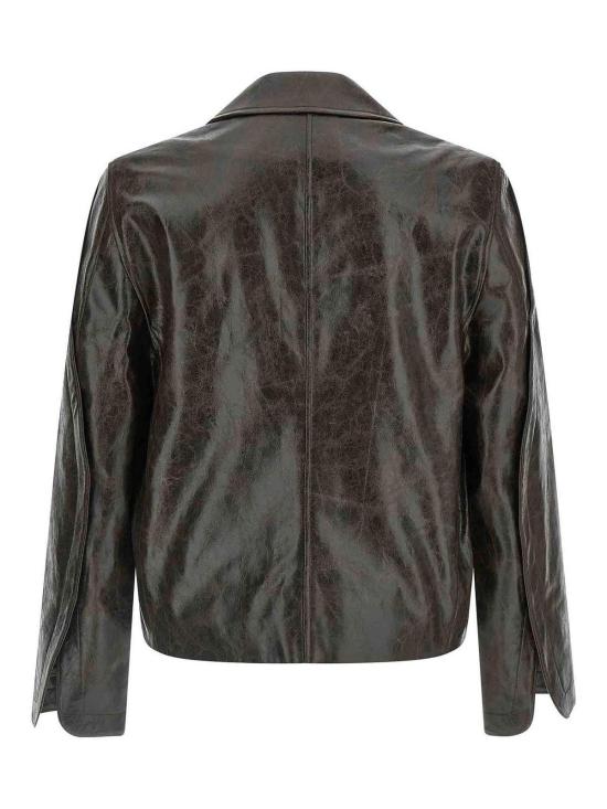  세퍼 스트레이트 팬츠 MFW25KEANECOATEDDARKTECH Brown - SEFR