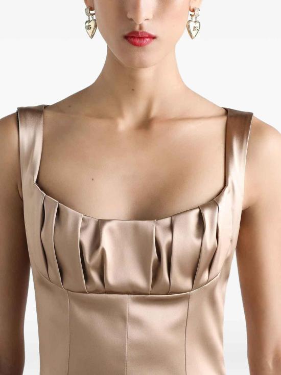 26FW 돌체앤가바나 미디 스커트 F6TMOTFURADM0198 Light Beige - DOLCE & GABBANA