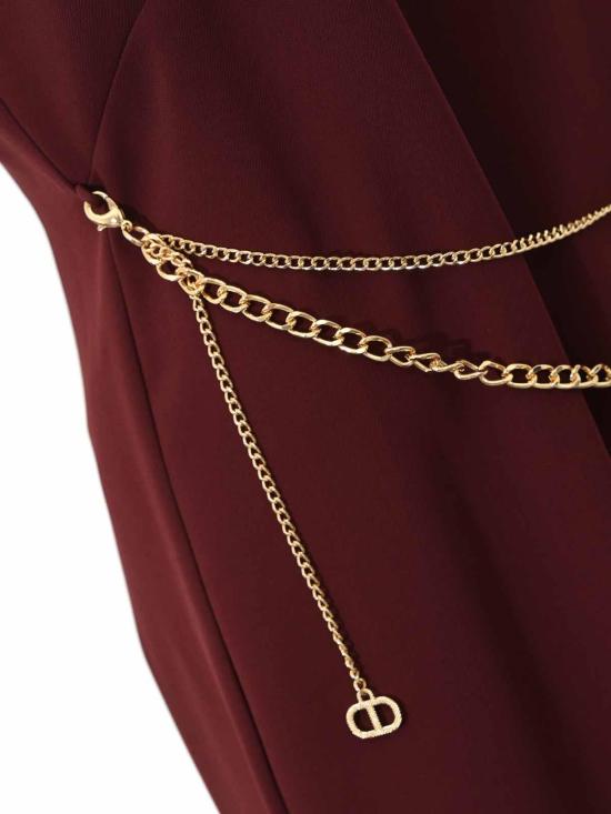 25FW 트윈셋 미디 스커트 252TP230005609 Dark Red - TWINSET