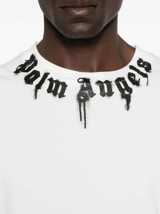  팜앤젤스 반팔 티셔츠 PMAA109F25JER0090310 Cream - PALM ANGELS