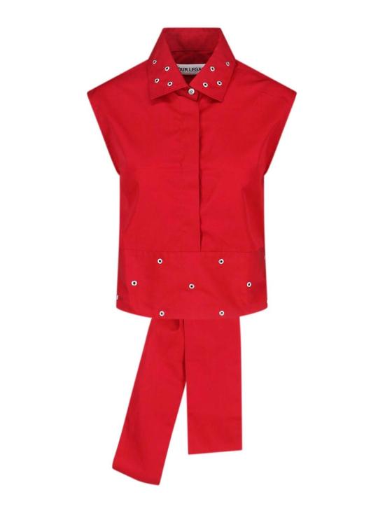  아워레가시 민소매 티셔츠 W4252GLRLIPSTICKREDSUPERPOPLIN Red