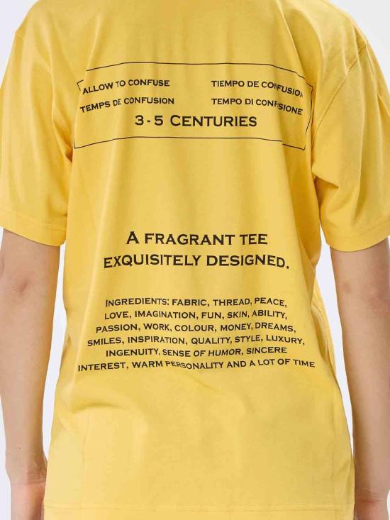 26FW 모스키노 반팔 티셔츠 72755411029 Yellow - MOSCHINO