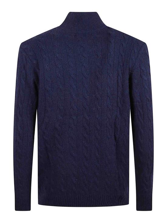 26FW 폴로 랄프로렌 포니 자수 케이블 니트 점퍼 710876766002 DARK BLUE - POLO RALPH LAUREN