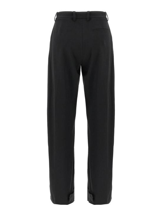 25FW 몽클레어 스트레이트 팬츠 K24032A00003M6523999 Black - MONCLER