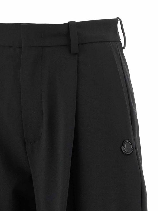 25FW 몽클레어 스트레이트 팬츠 K24032A00003M6523999 Black - MONCLER