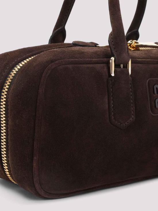 25FW 미우미우 토트백 5BB148VOON2CS4F0003 Dark Brown - MIU MIU
