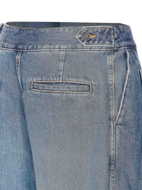  알라이아 플레어 팬츠 AA9P1257D007B517 Blue - ALAIA