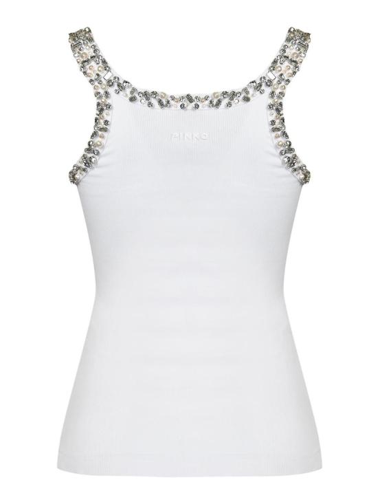  핑코 민소매 티셔츠 104109A2TMZ04 White - PINKO