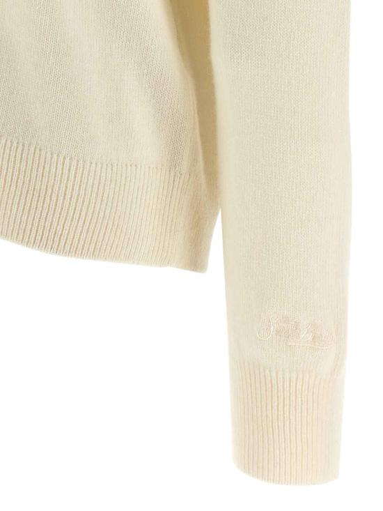 25FW 세인트바쓰 긴팔 티셔츠 QUE001000433IVACANZELOGO10AR White - MC2 SAINT BARTH