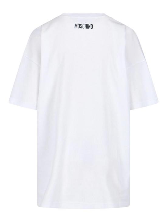  모스키노 반팔 티셔츠 252D070154421001 White - MOSCHINO