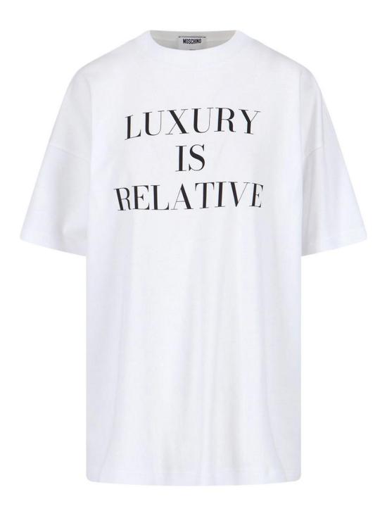  모스키노 반팔 티셔츠 252D070154421001 White