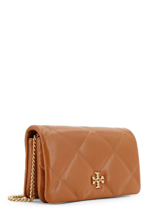 25FW 토리버치 키라 다이아몬드 퀼트 체인 월렛 158624200 Brown - TORY BURCH