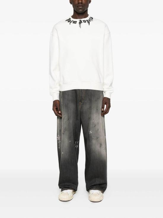  팜앤젤스 스웨터 PMBA08HF25FLE0030310O White - PALM ANGELS