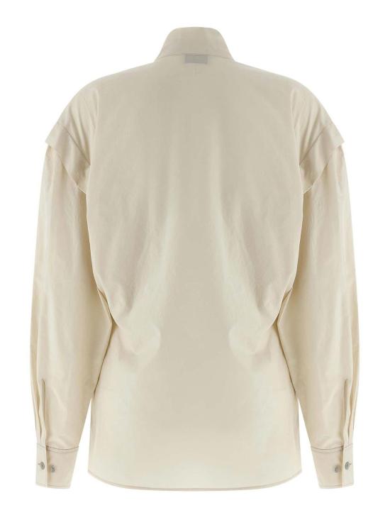  르메르 블라우스 TO1470LF1500WH048 Beige - LEMAIRE