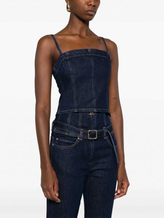  핑코 민소매 티셔츠 105722A2UPPJL Blue - PINKO