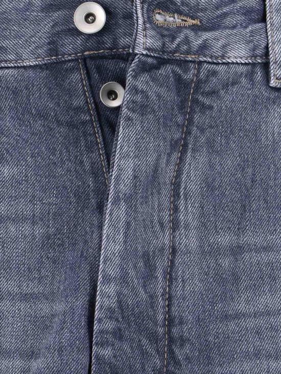 25FW 릭 오웬스 스트레이트 팬츠 DU02E7361DGY58 Blue - RICK OWENS