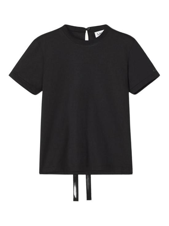 25FW 랑방 반팔 티셔츠 RWTS0024J040H2510 BLACK