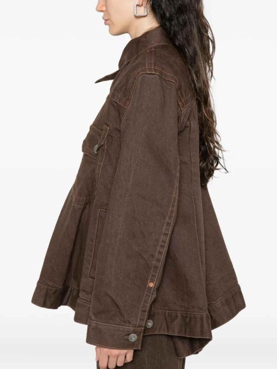 25FW 사카이 데님 팬츠 2507955BROWN Denim - SACAI