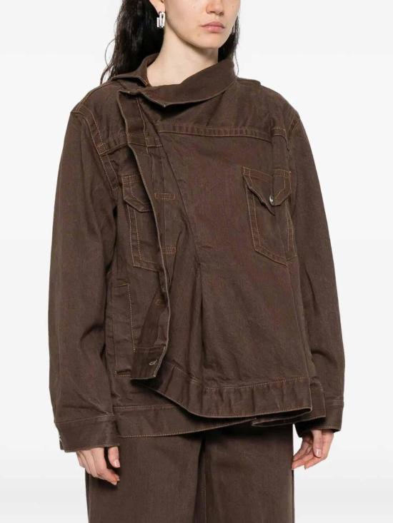 25FW 사카이 데님 팬츠 2507955BROWN Denim - SACAI