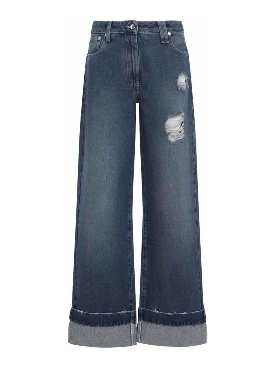  시몬로샤 스트레이트 팬츠 41641231DDISTRESSED Blue