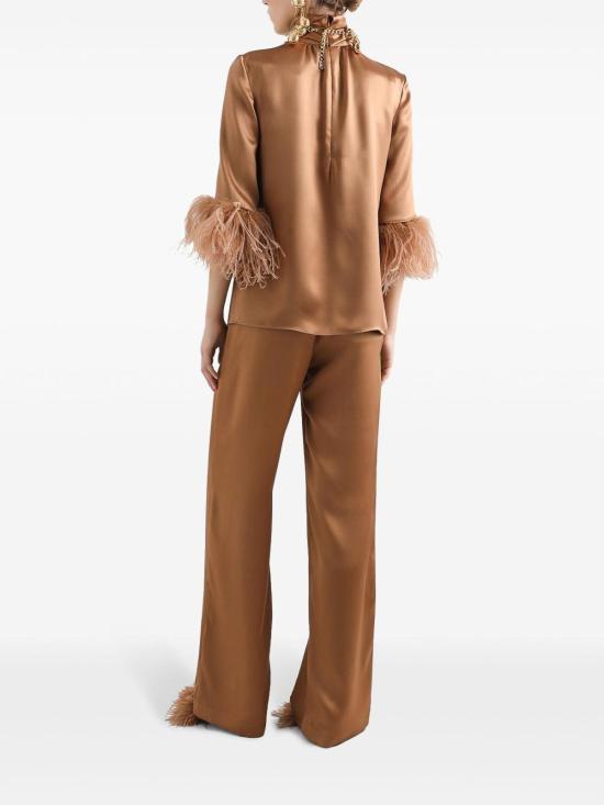  돌체앤가바나 스트레이트 팬츠 FTC9FTFU1NUM0180 Brown - DOLCE & GABBANA