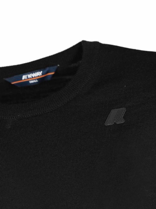 25FW 까웨 스웨터 K2142EWUSY Black - K-WAY