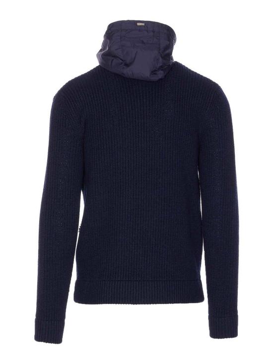 26FW 에르노 5게이지 리브 메리노 울 나일론 샤모니 재킷 MC000195U702729290 BLUE - HERNO
