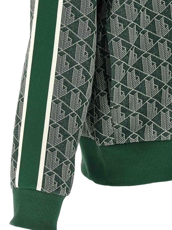 26SS 라코스테 모노그램 집업 스웨트셔츠 SH1368D1R Green - LACOSTE