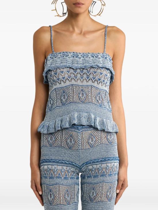 26SS 에트로 민소매 티셔츠 WRKE0387 AV867S9800 Light Blue - ETRO