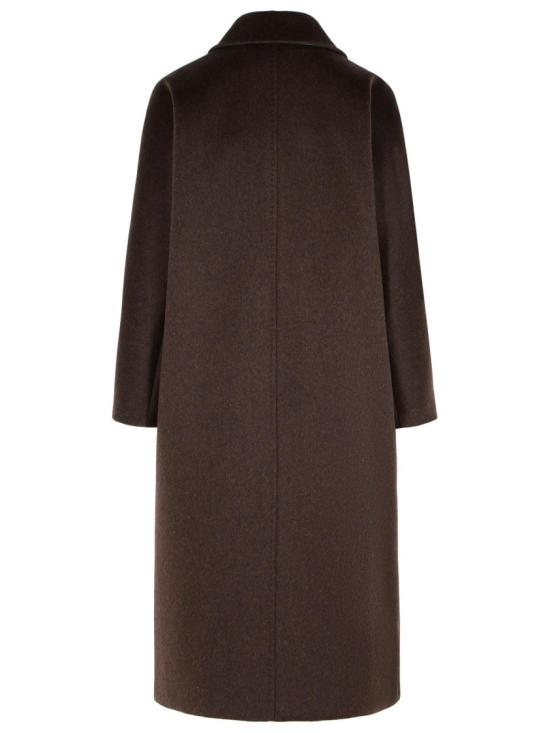 25FW 막스마라 더블 브레스티드 울 코트 2521016105 001 Brown - MAX MARA