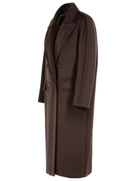 25FW 막스마라 더블 브레스티드 울 코트 2521016105 001 Brown - MAX MARA