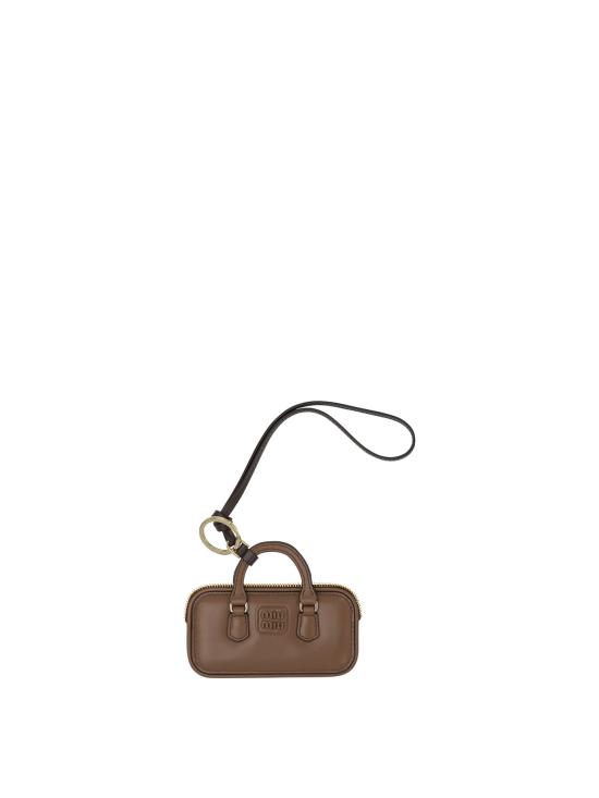 26SS 미우미우 아르카디 레더 트릭 5TL3562CWAF0046 Brown