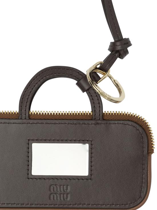 26SS 미우미우 아르카디 레더 트릭 5TL3562CWAF0046 Brown - MIU MIU