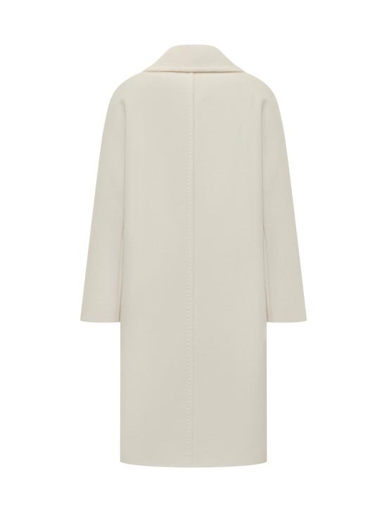 25FW 막스마라 스튜디오 트렌치 코트 2526016042600 008 BIANCO LANA - MAX MARA STUDIO