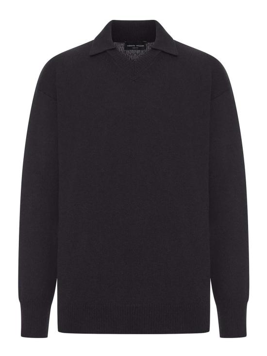 25FW 로베르토 콜리나 폴로 티셔츠 253M37104M3709 Black