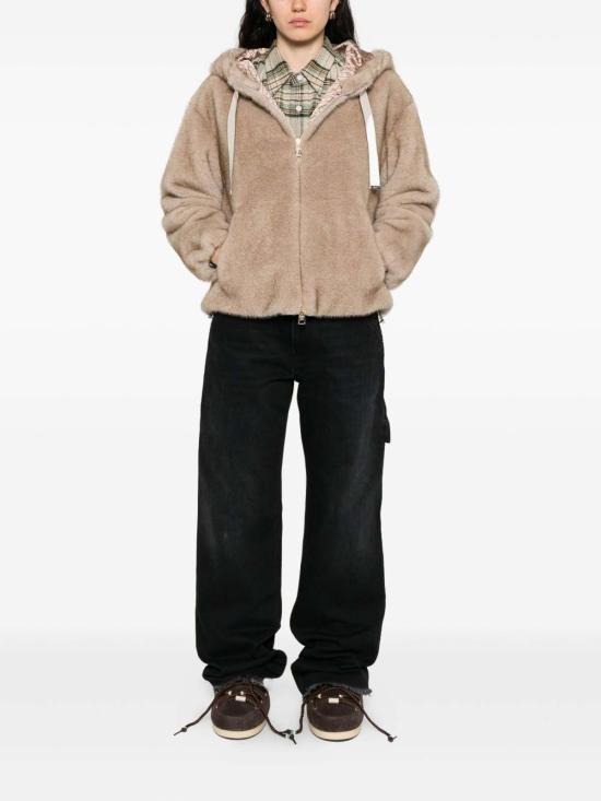 25FW 에르노 멜란지 얼터너티브 밍크 퍼 보머 자켓 GI000318D127391985 Yellow - HERNO