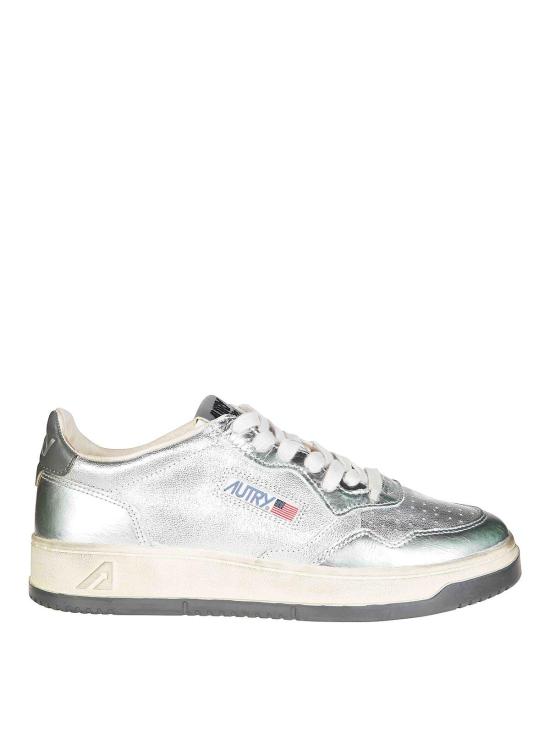 25FW 오트리 슈퍼 빈티지 메달리스트 로우 레더 스니커즈 AVLMMH01 White