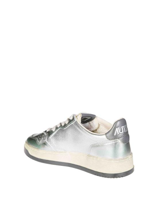 25FW 오트리 슈퍼 빈티지 메달리스트 로우 레더 스니커즈 AVLMMH01 White - AUTRY